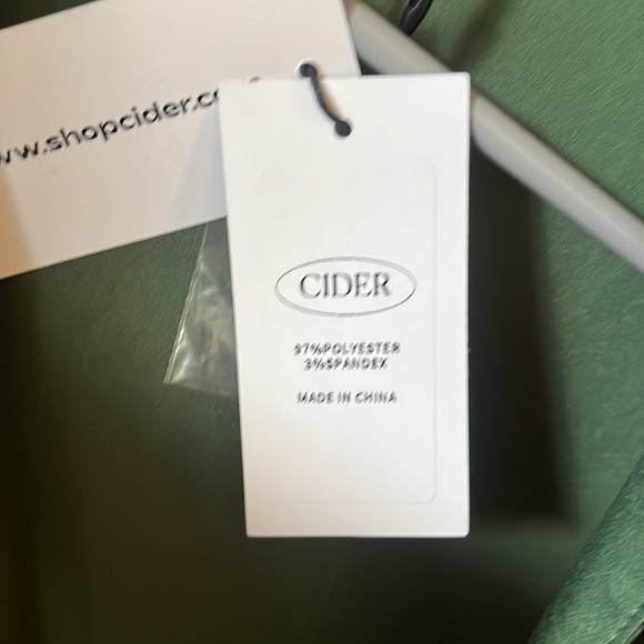 NWT Cider Green Silk Dress - Picture 5 of 5